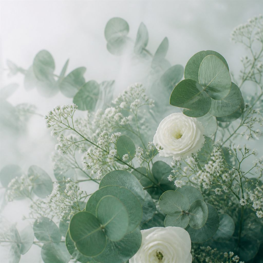 霧のなかの植物のスチル